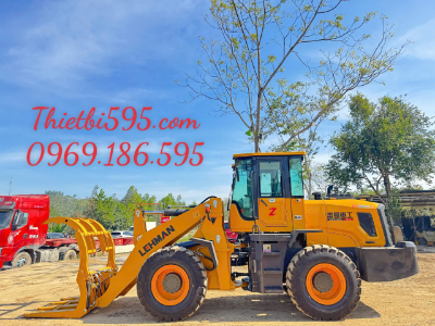 MÁY XÚC LẬT LEHMAN ZL968Z KẸP GỖ