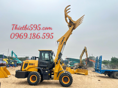 Máy xúc lật gắp gỗ zl940g cần dài