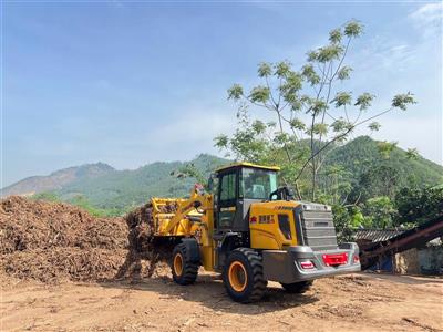 Máy xúc lật LEHMAN ZL936GP cần dài gắp gỗ