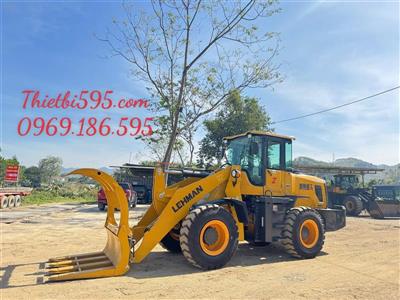 MÁY XÚC LẬT LEHMAN ZL968Z KẸP GỖ